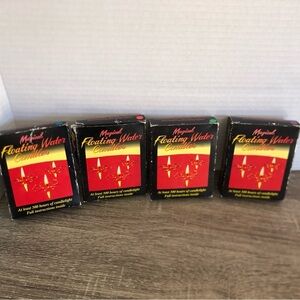 Vtg Magical Floating Water Candles